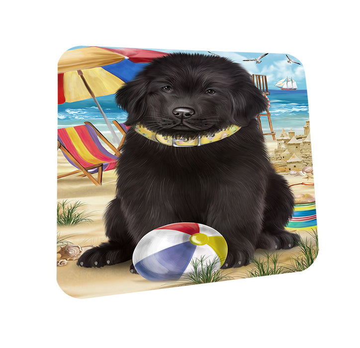 Pet Friendly Beach Newfoundland Dog Coasters Set of 4 CST54128