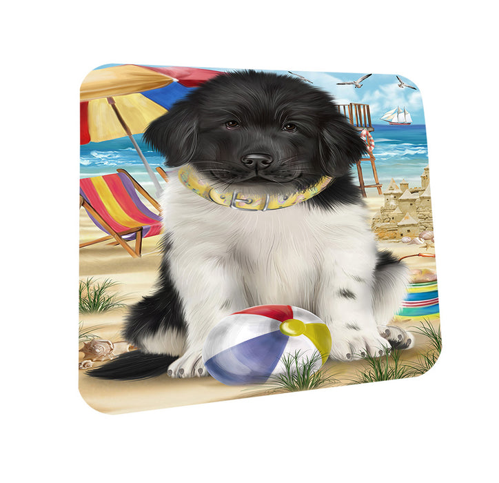 Pet Friendly Beach Newfoundland Dog Coasters Set of 4 CST54129