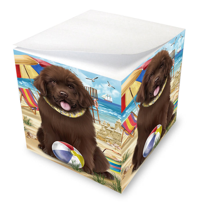 Pet Friendly Beach Newfoundland Dog Note Cube NOC55818