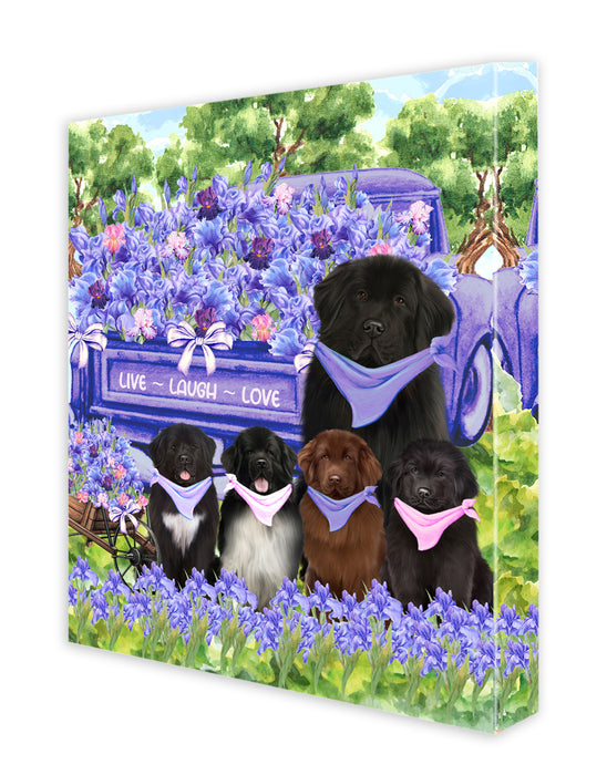 Newfoundland Canvas: Explore a Variety of Designs, Digital Art Wall Painting, Personalized, Custom, Ready to Hang Room Decoration, Gift for Pet & Dog Lovers