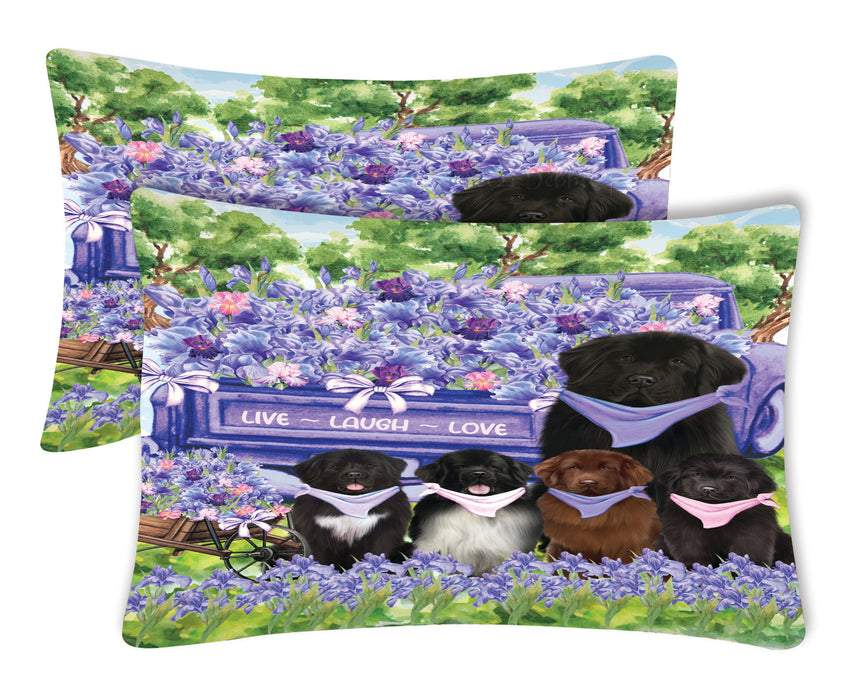 Newfoundland Pillow Case: Explore a Variety of Personalized Designs, Custom, Soft and Cozy Pillowcases Set of 2, Pet & Dog Gifts