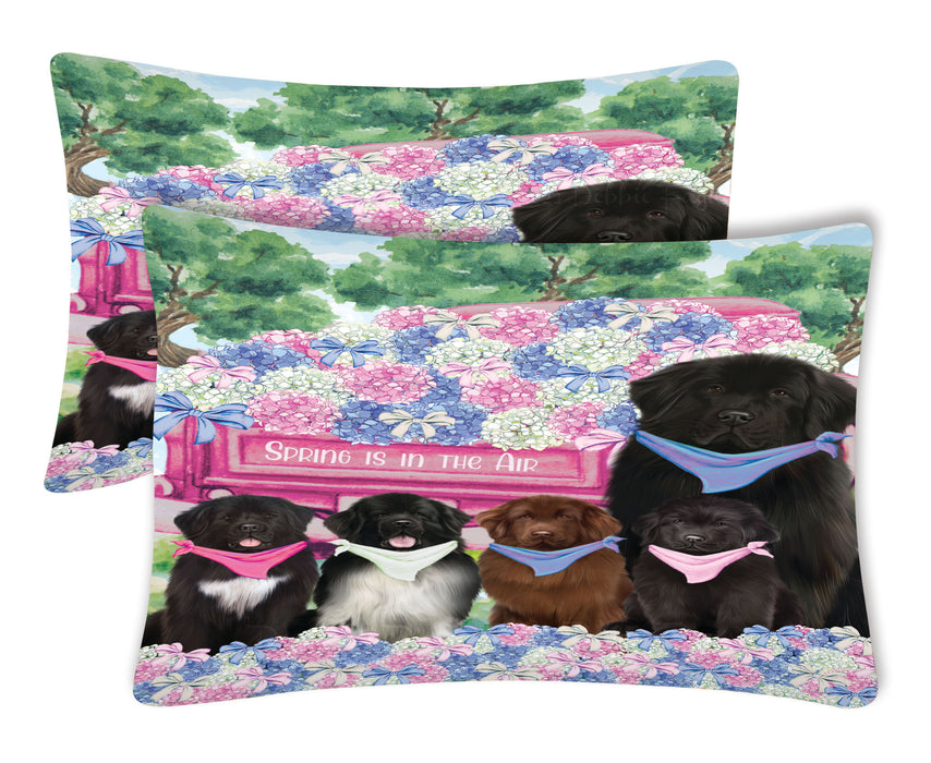 Newfoundland Pillow Case, Standard Pillowcases Set of 2, Explore a Variety of Designs, Custom, Personalized, Pet & Dog Lovers Gifts