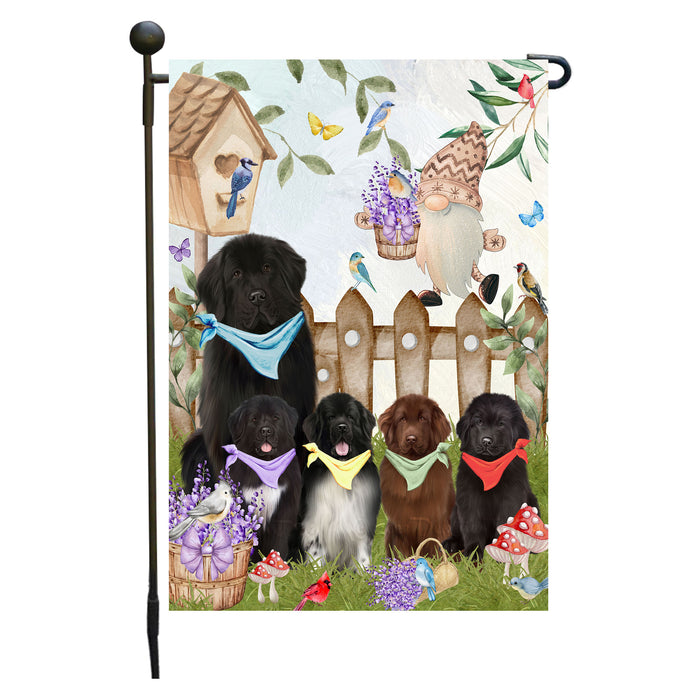 Newfoundland Dogs Garden Flag: Explore a Variety of Designs, Custom, Personalized, Weather Resistant, Double-Sided, Outdoor Garden Yard Decor for Dog and Pet Lovers