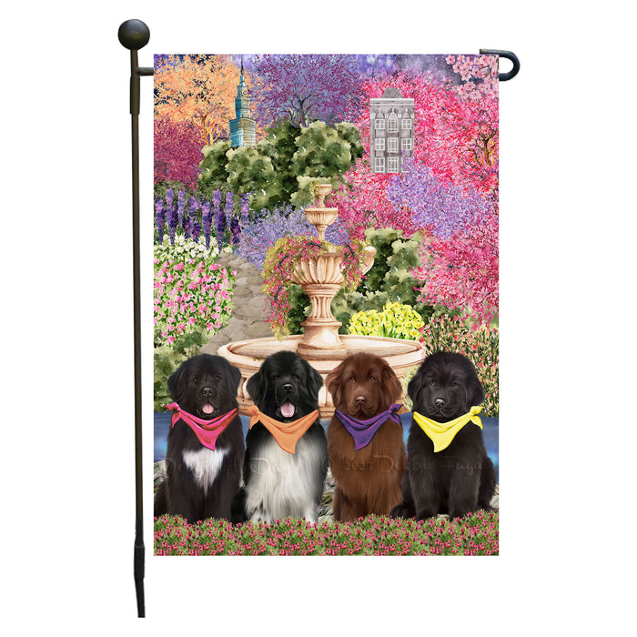 Newfoundland Dogs Garden Flag: Explore a Variety of Designs, Weather Resistant, Double-Sided, Custom, Personalized, Outside Garden Yard Decor, Flags for Dog and Pet Lovers
