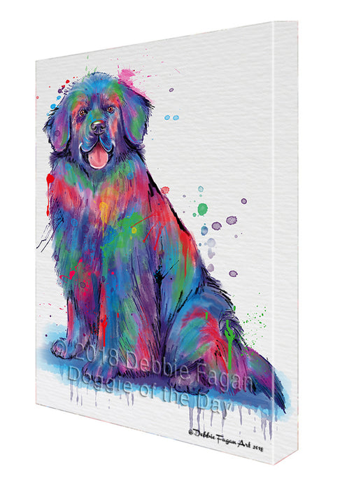 Watercolor Pit Bull Dog Canvas Print Wall Art Décor CVS136286
