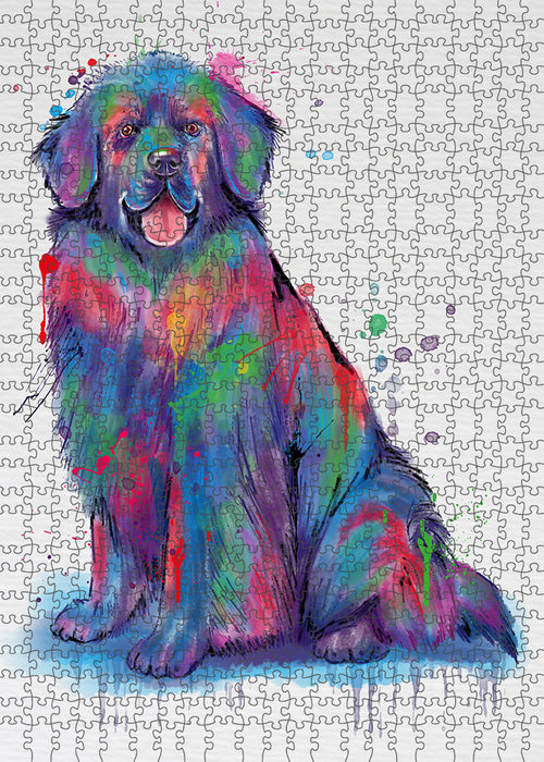 Watercolor Newfoundland Dog Puzzle  PUZL97180