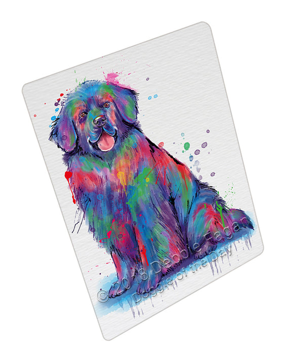 Watercolor Newfoundland Dog Blanket BLNKT133473