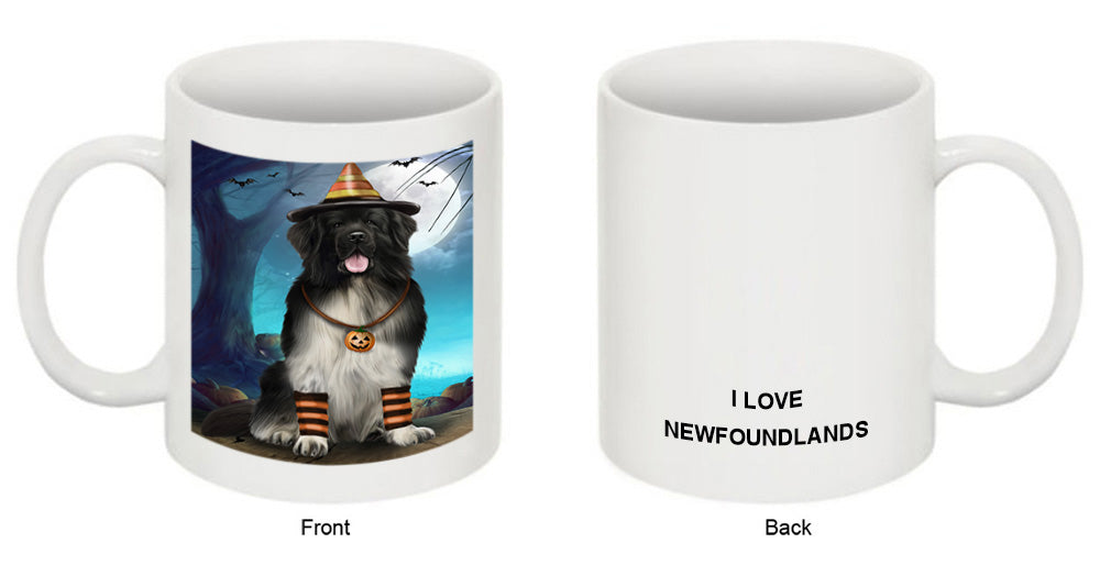Happy Halloween Trick or Treat Newfoundland Dog Coffee Mug MUG49911