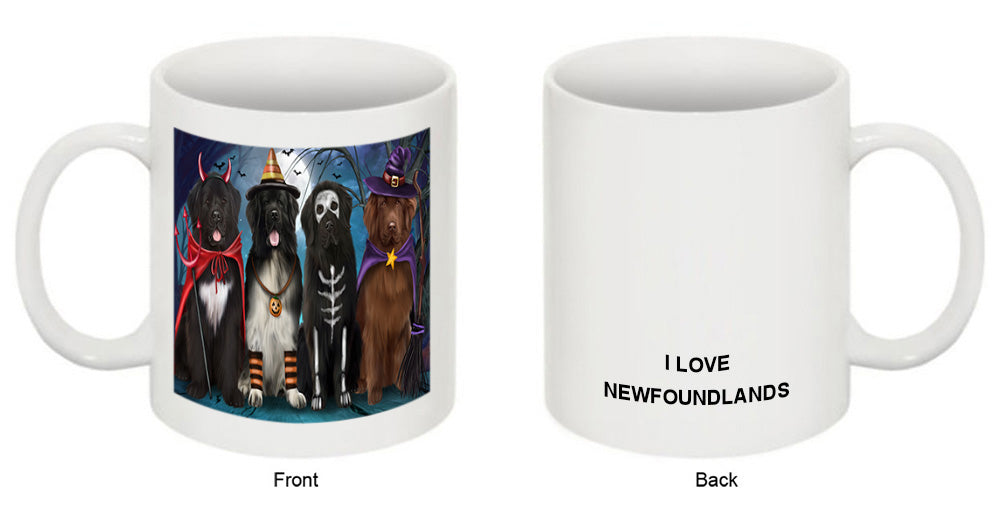 Happy Halloween Trick or Treat Newfoundlands Dog Coffee Mug MUG49880
