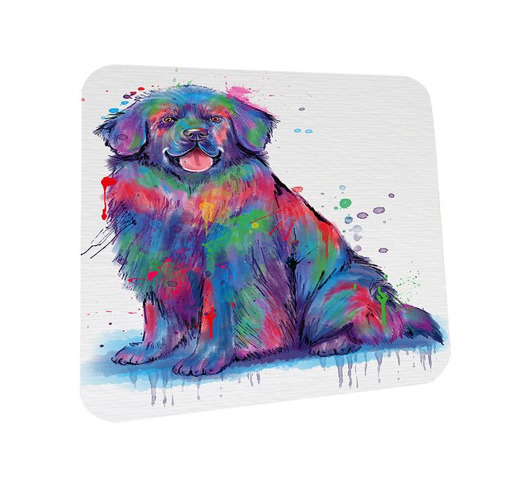 Watercolor Newfoundland Dog Coasters Set of 4 CST57051