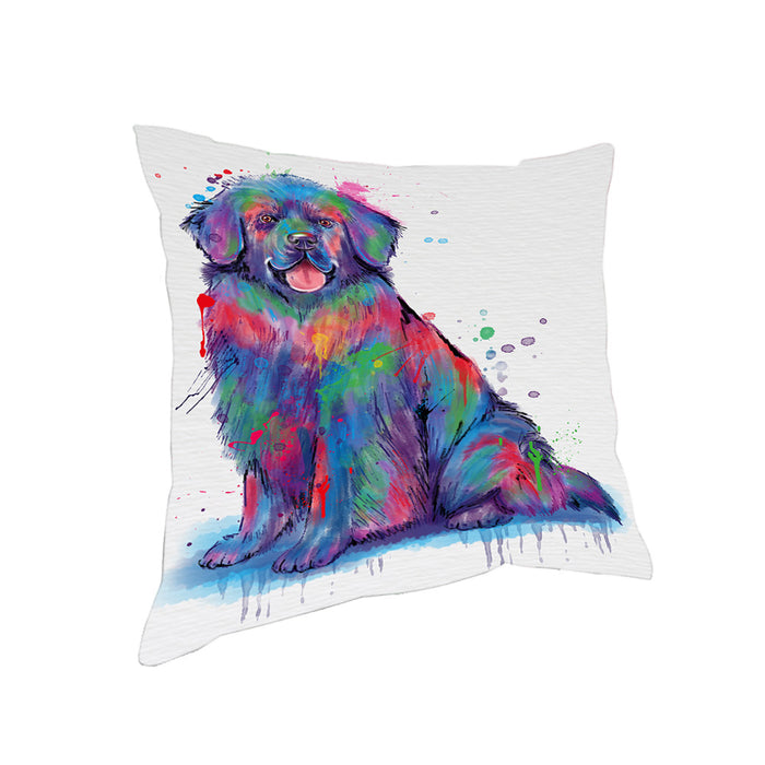 Watercolor Newfoundland Dog Pillow PIL83272