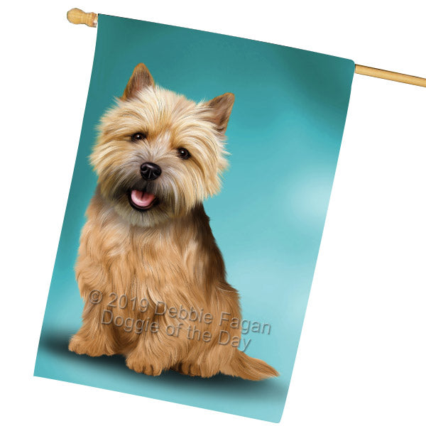 Norwich Terrier Dog House Flag FLG65591