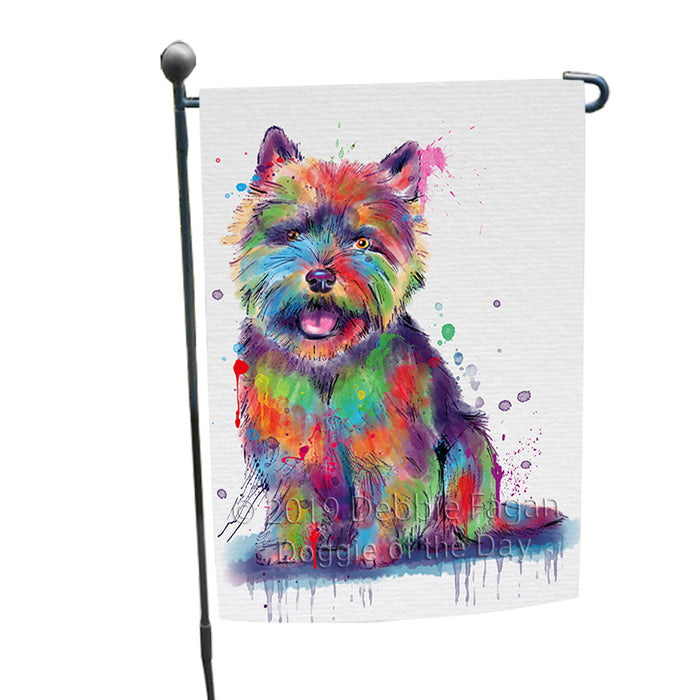 Watercolor Norwich Terrier Dog Garden Flag GFLG66371