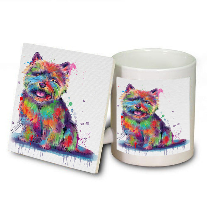 Watercolor Norwich Terrier Dog Mug and Coaster Set MUC57549