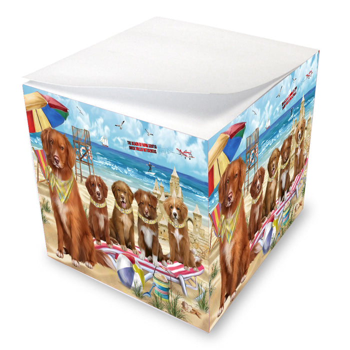 Pet Friendly Beach Nova Scotia Duck Toller Retriever Dogs Note Cube NOC-DOTD-A57144