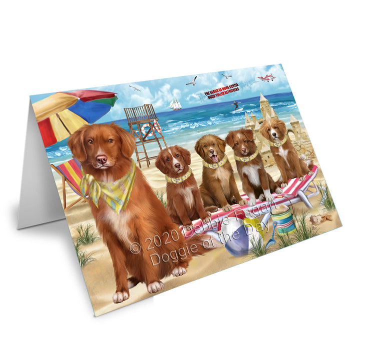 Pet Friendly Beach Nova Scotia Duck Toller Retriever Dogs Handmade Artwork Assorted Pets Greeting Cards and Note Cards with Envelopes for All Occasions and Holiday Seasons