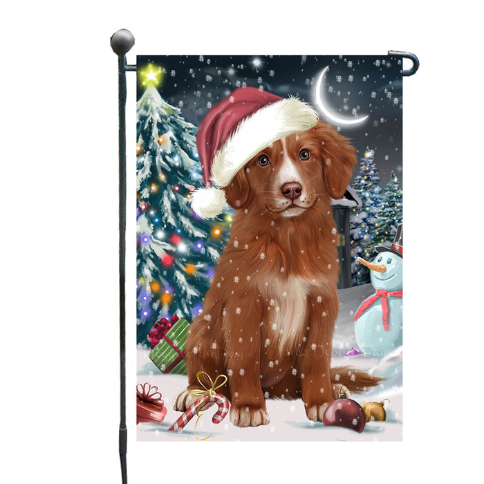 Have a Holly Jolly Christmas Nova Scotia Duck Tolling Retriever Dog Garden Flags Outdoor Decor for Homes and Gardens Double Sided Garden Yard Spring Decorative Vertical Home Flags Garden Porch Lawn Flag for Decorations