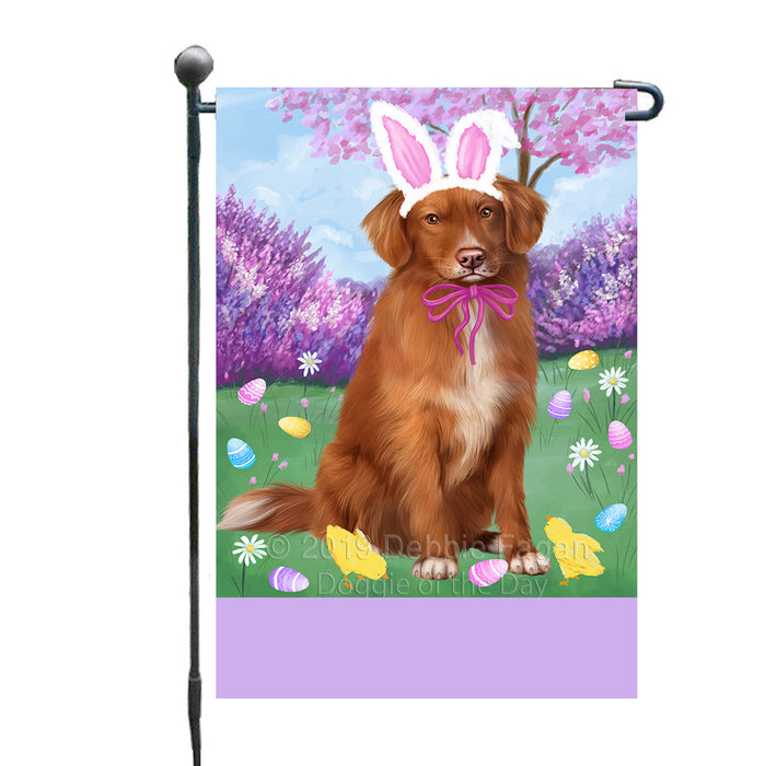 Personalized Easter Holiday Nova Scotia Duck Toller Retriever Dog Custom Garden Flags GFLG-DOTD-A58927