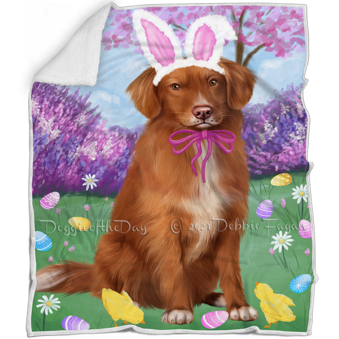 Easter Holiday Nova Scotia Duck Toller Retriever Dog Blanket BLNKT131943