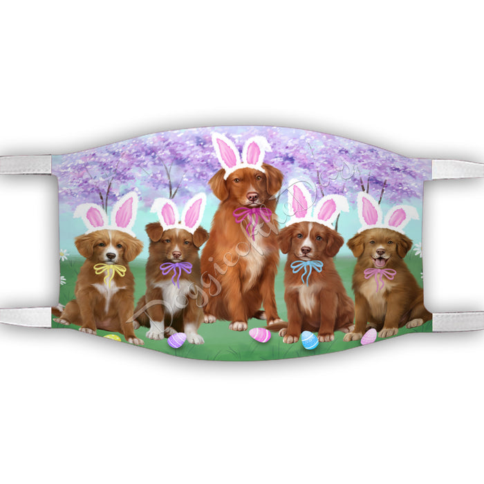 Easter Holiday Nova Scotia Duck Toller Retriever Dogs Face Mask FM49618