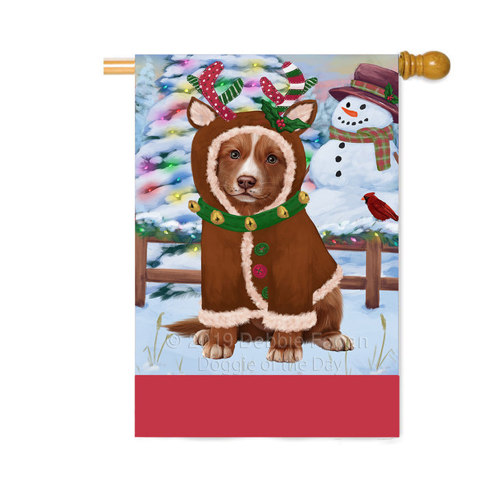 Personalized Gingerbread Candyfest Nova Scotia Duck Toller Retriever Dog Custom House Flag FLG63886