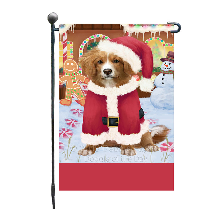 Personalized Gingerbread Candyfest Nova Scotia Duck Toller Retriever Dog Custom Garden Flag GFLG64104