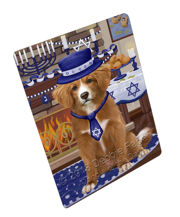 Happy Hanukkah  Nova Scotia Duck Toller Retriever Dogs Refrigerator / Dishwasher Magnet RMAG109878