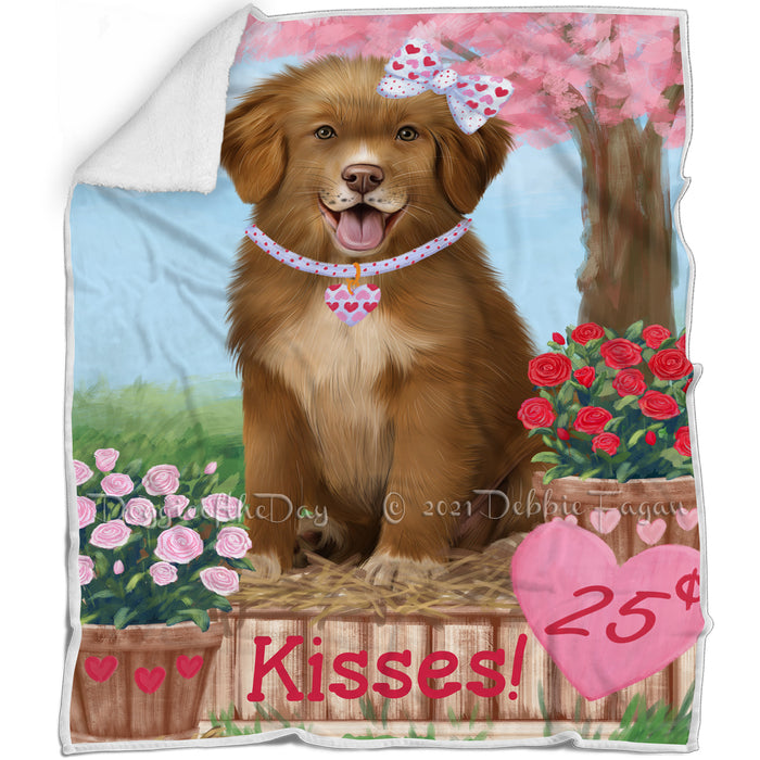 Rosie 25 Cent Kisses Nova Scotia Duck Toller Retriever Dog Blanket BLNKT123186