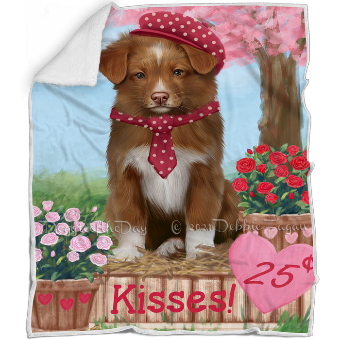 Rosie 25 Cent Kisses Nova Scotia Duck Toller Retriever Dog Blanket BLNKT123204