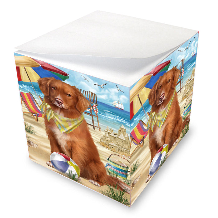 Pet Friendly Beach Nova Scotia Duck Toller Retriever Dog Note Cube NOC-DOTD-A57198