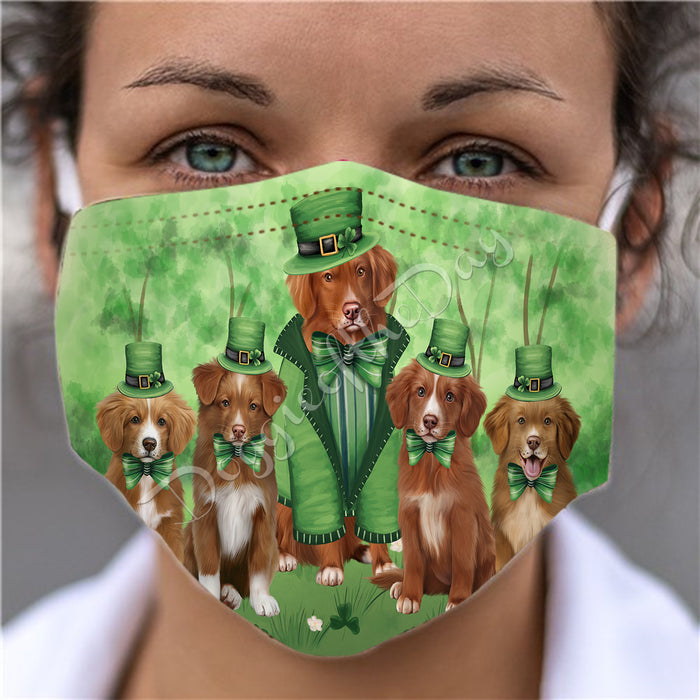 St. Patricks Day Irish Nova Scotia Duck Tolling Retriever Dogs Face Mask FM50169