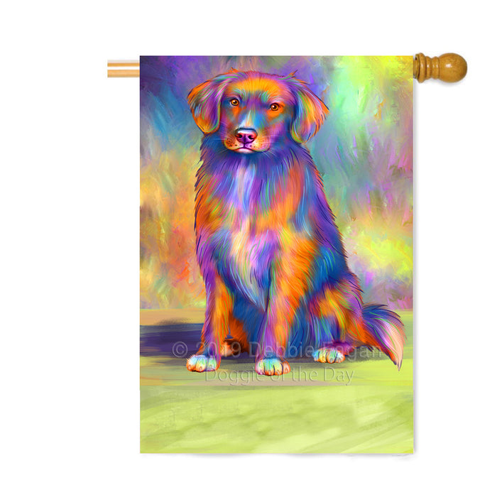 Personalized Paradise Wave Nova Scotia Duck Toller Retriever Dog Custom House Flag FLG-DOTD-A60113
