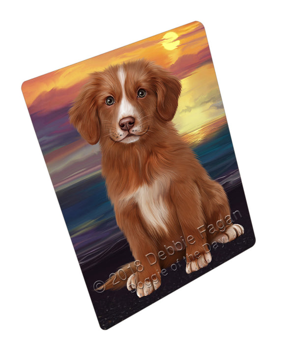 Sunset Nova Scotia Duck Toller Retriever Dog Mini Magnet MAG76746