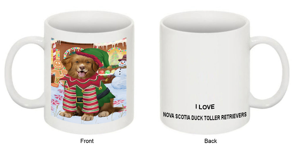 Christmas Gingerbread House Candyfest Nova Scotia Duck Toller Retriever Dog Coffee Mug MUG51856