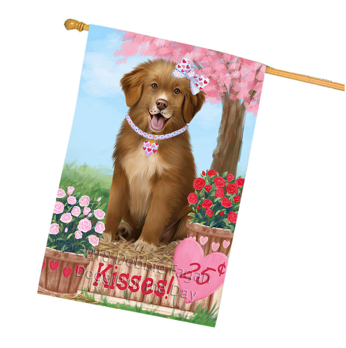 Rosie 25 Cent Kisses Nova Scotia Duck Toller Retriever Dog House Flag FLG56658