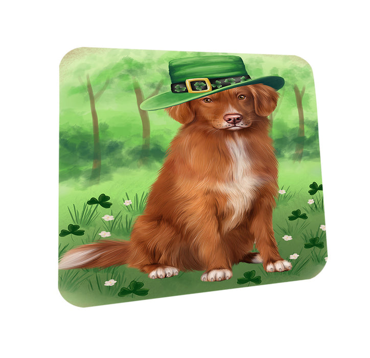 St. Patricks Day Irish Portrait Nova Scotia Duck Toller Retriever Dog Coasters Set of 4 CST56983