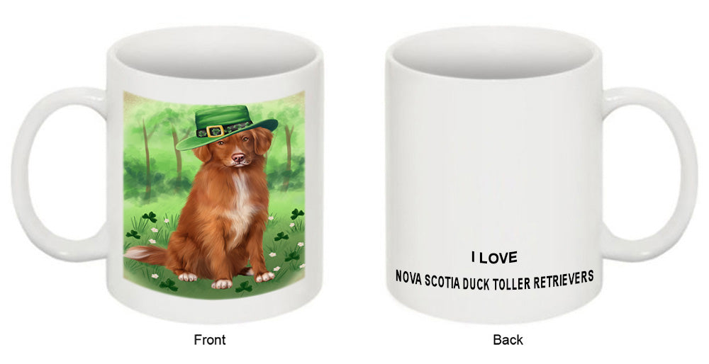 St. Patricks Day Irish Portrait Nova Scotia Duck Toller Retriever Dog Coffee Mug MUG52423