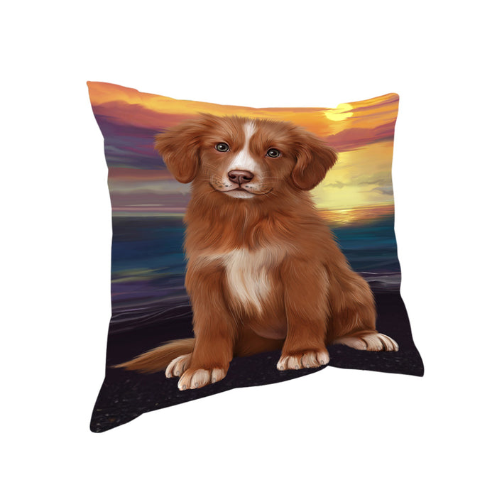 Sunset Nova Scotia Duck Toller Retriever Dog Pillow PIL86504