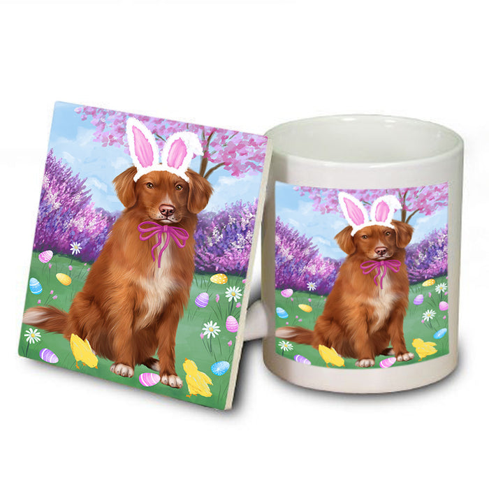 Easter Holiday Nova Scotia Duck Toller Retriever Dog Mug and Coaster Set MUC56913