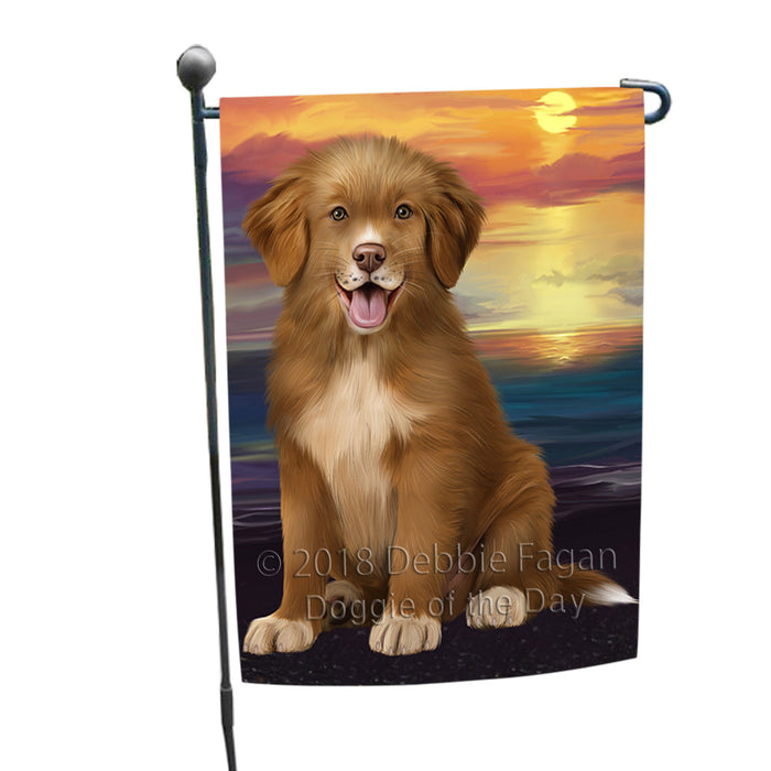 Sunset Nova Scotia Duck Toller Retriever Dog Garden Flag GFLG65133