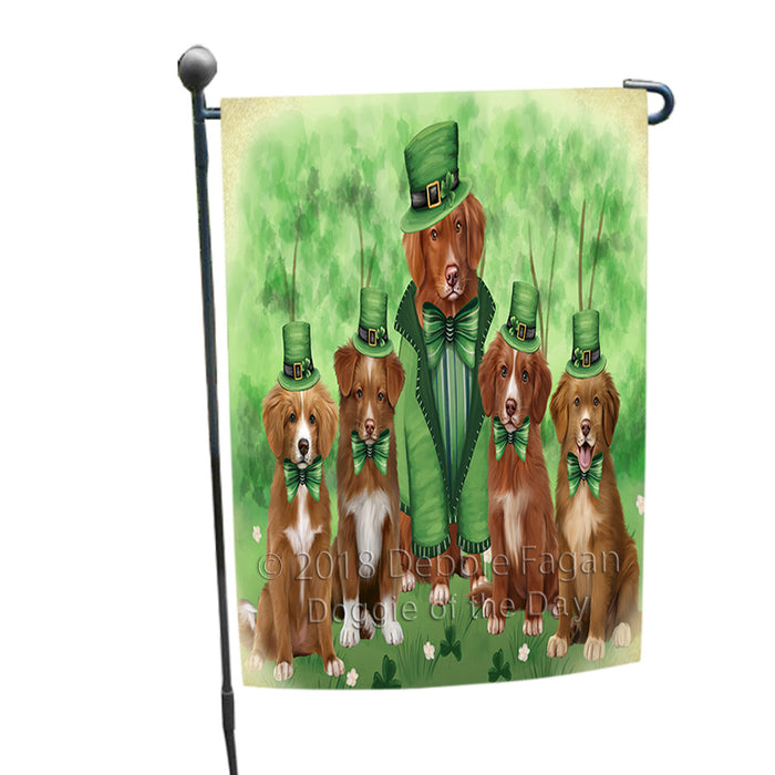 St. Patricks Day Irish Portrait Nova Scotia Duck Toller Retriever Dogs Garden Flag GFLG64994