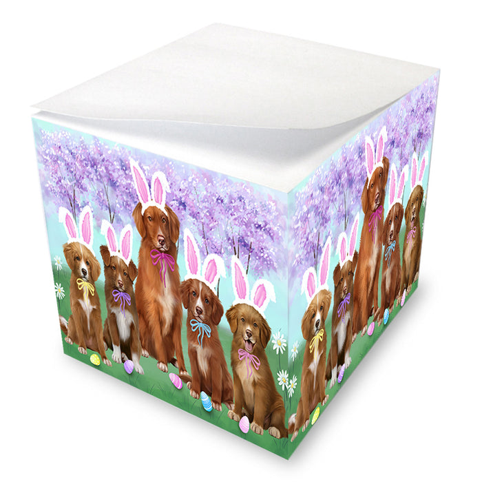 Easter Holiday Nova Scotia Duck Toller Retrievers Dog Note Cube NOC55039