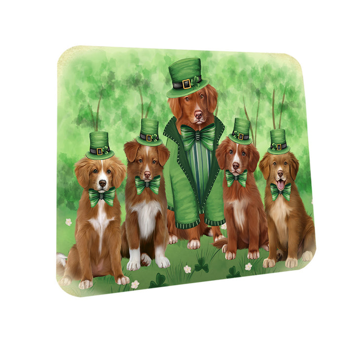 St. Patricks Day Irish Portrait Nova Scotia Duck Toller Retriever Dogs Coasters Set of 4 CST56984