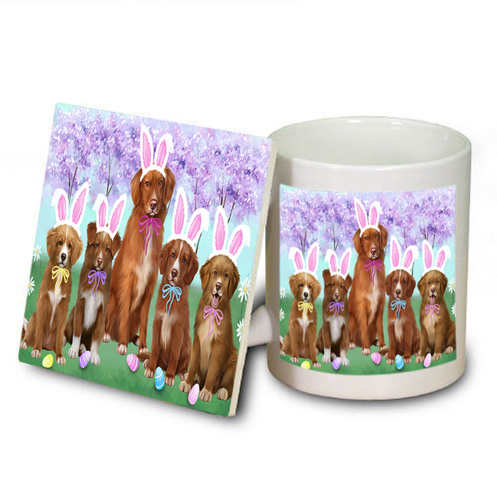 Easter Holiday Nova Scotia Duck Toller Retrievers Dog Mug and Coaster Set MUC56914