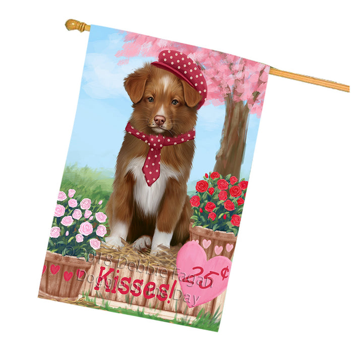 Rosie 25 Cent Kisses Nova Scotia Duck Toller Retriever Dog House Flag FLG56659