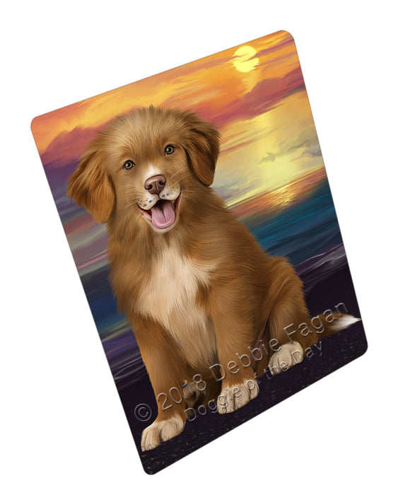 Sunset Nova Scotia Duck Toller Retriever Dog Mini Magnet MAG76747