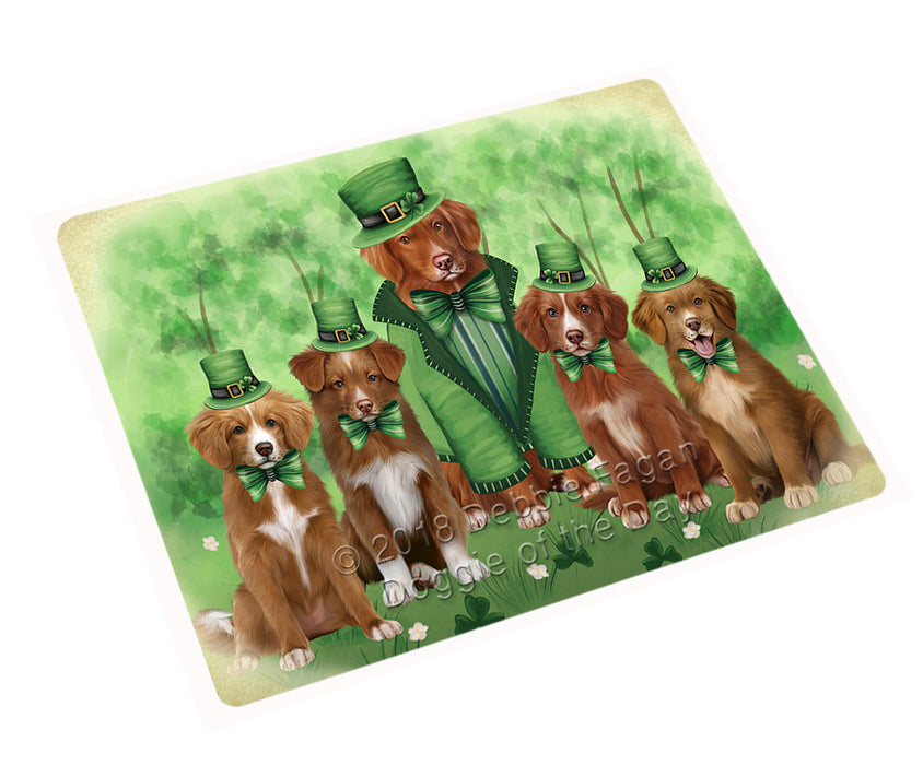 St. Patricks Day Irish Portrait Nova Scotia Duck Toller Retriever Dogs Refrigerator / Dishwasher Magnet RMAG104568