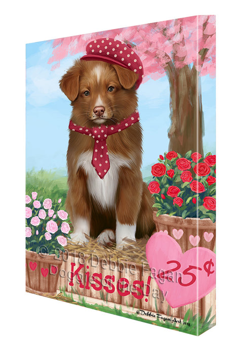 Rosie 25 Cent Kisses Nova Scotia Duck Toller Retriever Dog Canvas Print Wall Art Décor CVS125999