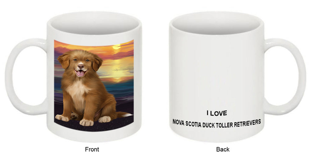 Sunset Nova Scotia Duck Toller Retriever Dog Coffee Mug MUG52563