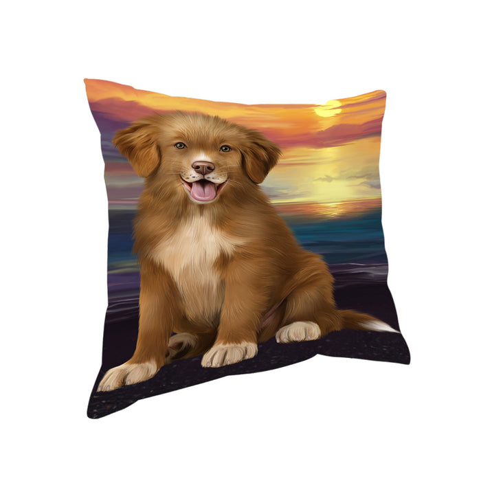 Sunset Nova Scotia Duck Toller Retriever Dog Pillow PIL86508